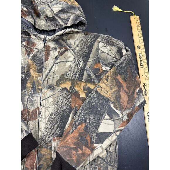 Wells Creek Realtree Camo Insulated Hooded Jacket Women’s Size 16/18 Warm Lined - Picture 3 of 6